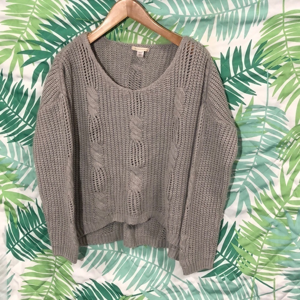 Oversized canyon river blues knitted sweater size M